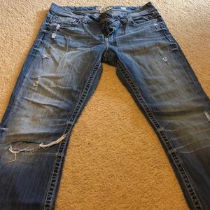 BKE jeans lots of holes